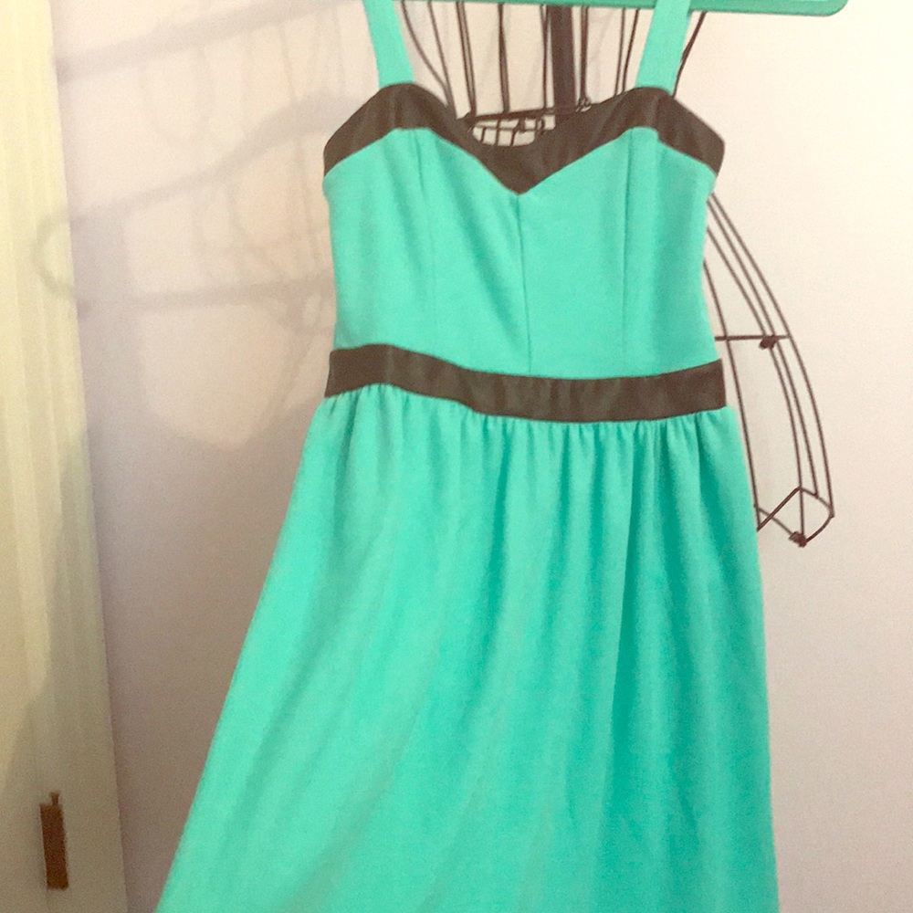 Turquoise Skater Dress W TAG